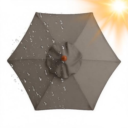 2.0 m 3.0 m 4.0 m Sonnenschirm Ersatzbezug 6/8 Streben, Große Ersatz-Terrassenschirme Überdachung, Ersatzdach Baldachin für Pool Garten Markt, nur Abdeckung Oberseite, Wasserdicht(Taupe,6 Streben 200c 2.0 m 3.0 m 4.0 m Sonnenschirm Ersatzbezug 6/8 Streben, Große Ersatz-Terrassenschirme Überdachung, Ersatzdach Baldachin für Pool Garten Markt, nur Abdeckung Oberseite, Wasserdicht(Taupe,6 Streben 200c von Generisch