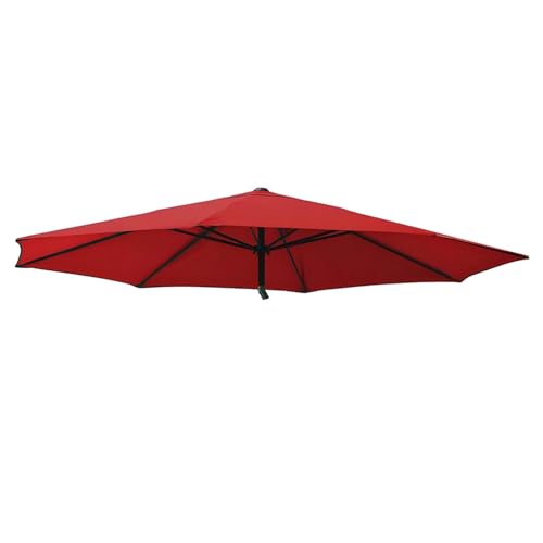 2.5 m 2.8 m 3.0 m Schirmbezug Ersatzbezug 6/8 Rippen, Abdeckung Ersatz für Terrassenschirme, Regenschirm Stoff Ersatzdach für Pool Strand, Wasserdichte Polyester-Stoffhülle(Rot,8 Streben 200cm) von Generisch