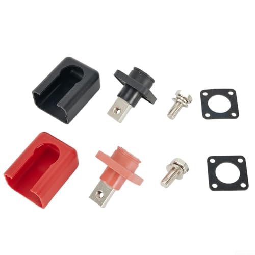 200 A Lithium-Batterieklemmen-Anschluss Hochstrom-Kupfer-Batterie-Post-Energiespeicherklemme für Solaranlagen, Elektrofahrzeuge, Kraftwerke, DIY-Projekte, Rot, Schwarz, 2 Stück 200 A Lithium-Batterieklemmen-Anschluss Hochstrom-Kupfer-Batterie-Post-Energiespeicherklemme für Solaranlagen, Elektrofahrzeuge, Kraftwerke, DIY-Projekte, Rot, Schwarz, 2 Stück von Generisch