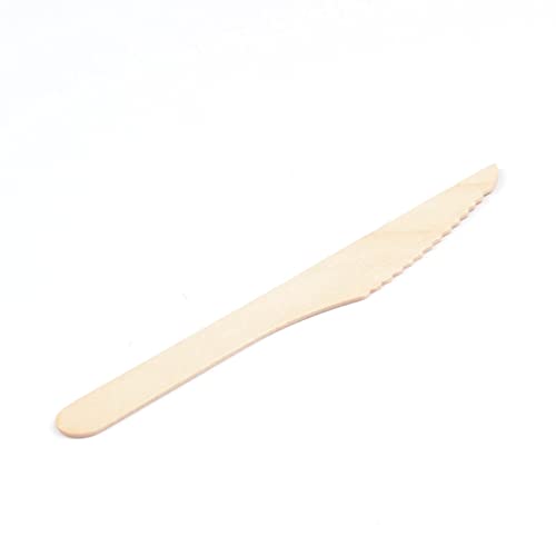2000 Stück Holzmesser, 16,5 cm Einmalbesteck Holz Messer Holzbesteck von Generisch