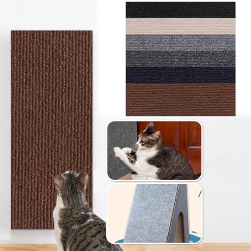 2024 Kratzmatte Katze Wand, Kratzschutz Sofa Katze, Katzen Kratzmatte, Kratzmatte Selbstklebend, Langlebig Selbstklebende Katzenkratzmatte-Schützt Teppiche, Sofas, Möbel (F, 30 * 100 cm) von Generisch