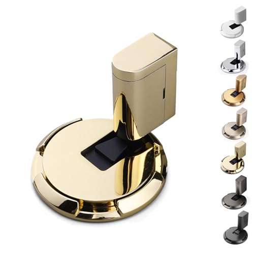 2025 New Door Wedge Stoppe, Pleasant Magnetic Door Stopper Wedge, 2025 Upgrade Doors Stopper, Punch Free Invisible Doors Stoppers, No-Drill Installation, for Office,Bedroom (Gold) von Generisch