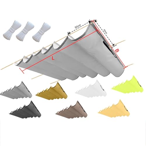 2025 Rechteckiges Sonnensegel, wasserfest, Schattenstoff für Terrasse, Garten, Pergola, Außenbereich, 5 x 9 m, graues Vordach für Rasen und Gewächshaus 2025 Rechteckiges Sonnensegel, wasserfest, Schattenstoff für Terrasse, Garten, Pergola, Außenbereich, 5 x 9 m, graues Vordach für Rasen und Gewächshaus von Generisch