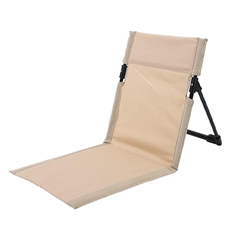 2025 Upgrade groß Klappstuhl Outdoor Camping – Leichter faltbarer Reisecampingstuhl mit Tragetasche – Perfekt für Picknick, Strand, Wandern, Gartenfest & Festival – Robust & Komfortabel (beige) von Generisch