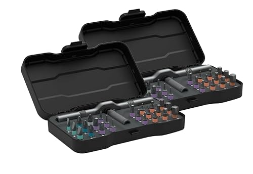 24-in-1-Magnet-Ratschenschraubendreher-Set – Präzisionswerkzeugsatz mit T-Griff und Koffer für Zuhause, Büro, Heimwerken und Elektronikreparaturen,2set von Generisch