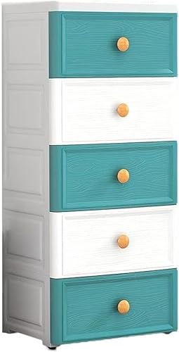 26 cm breiter Kinder-Kleiderschrank, 4-lagig, Sortierschrank für Kleidung und Kleinigkeiten, in gemischtem Blau, platzsparende Aufbewahrungslösung für Kinderzimmer von Generisch