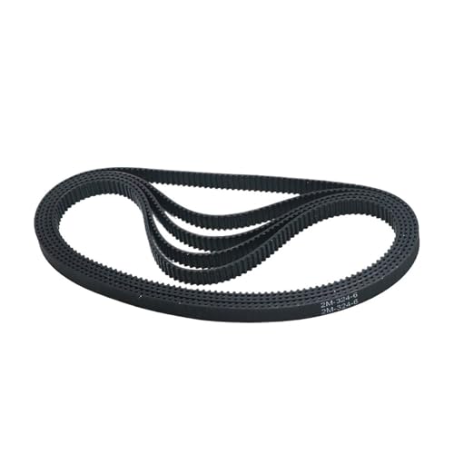 2M Gummi Zahnriemen 2GT 320 322 324 326 328 330 332 334 336 338 breite 4/5/6/9/10/12/15mm for 3D drucker(2GT-322 (161 teeth),2PCS_10MM) von Generisch