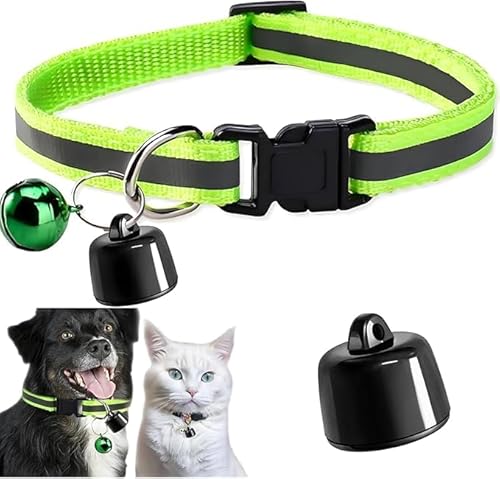 2Pack Mini Haustierortungsgerät für Hunde & Katzen, Kompatibel mit iOS & Android mit Reflektierend Halsband, Ortungsgerät Weltweite Standortverfolgung, ​​IP67 Wasserdicht Haltbarkeit von Generisch