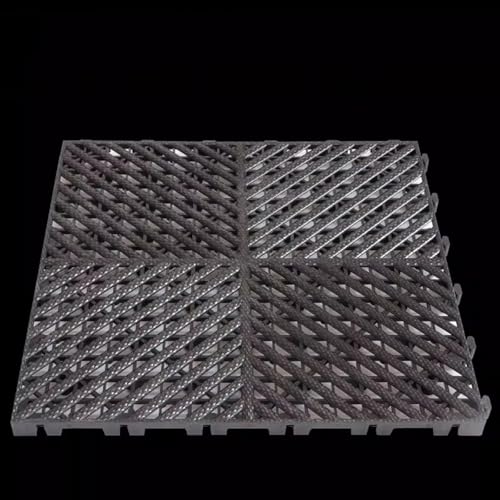 2er-Pack 40 X 40 cm Garagenbodenmatte, Ineinandergreifend, rutschfeste Bodenschutzmatte Für Garagenböden, Wasser- Und Schmutzabweisende Parkmatte(Black(2cm),20pcs) von Generisch