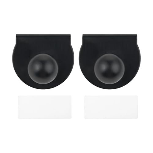2er-Pack Türgriffe for Duschen, Glastüren, Schränke, Vitrinen, runde Metall-Clip-Griffe, Badezimmer-Hardware, stanzfrei, schwarz 2er-Pack Türgriffe for Duschen, Glastüren, Schränke, Vitrinen, runde Metall-Clip-Griffe, Badezimmer-Hardware, stanzfrei, schwarz von Generisch