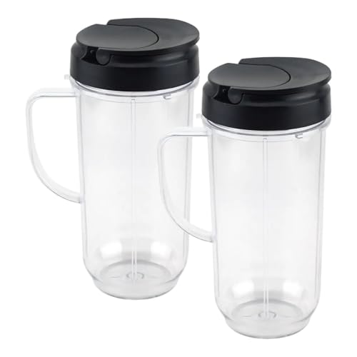 2er-Pack große 22oz-Becher mit Flip-Top-To-Go-Deckel, Ersatzteile for 250-W-Mixer MB1001 2er-Pack große 22oz-Becher mit Flip-Top-To-Go-Deckel, Ersatzteile for 250-W-Mixer MB1001 von Generisch