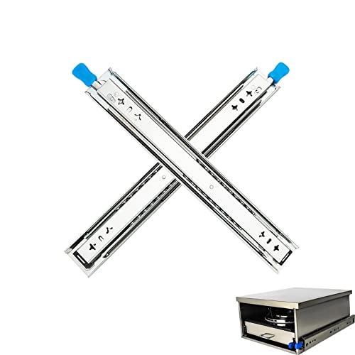 2er-Pack robuste Kugellager-Schubladenschienen – Vollauszug Verriegelungsschienen, einfache Installation, abnehmbares Set für Schrank unter dem Schreibtisch, Tastaturablage, glatte Gleitqualität 2er-Pack robuste Kugellager-Schubladenschienen – Vollauszug Verriegelungsschienen, einfache Installation, abnehmbares Set für Schrank unter dem Schreibtisch, Tastaturablage, glatte Gleitqualität von Generisch