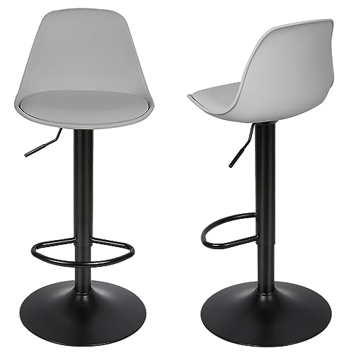 2er Set Barhocker Verstellbar 360° Drehbar Kunstleder Stühle mit Rückenlehne Höhenverstellbar Moderne Küchenmöbel Stabil & Leise Design 2er Set Barhocker Verstellbar 360° Drehbar Kunstleder Stühle mit Rückenlehne Höhenverstellbar Moderne Küchenmöbel Stabil & Leise Design von Generisch