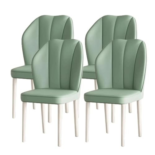 2er Set Ergonomische Esszimmerstühle, Polsterstuhl aus Leder ohne Armlehnen, Moderne Küchenstühle mit Beinen aus Karbonstahl, stilvoll und bequem für Küche oder Esszimmer von Generisch