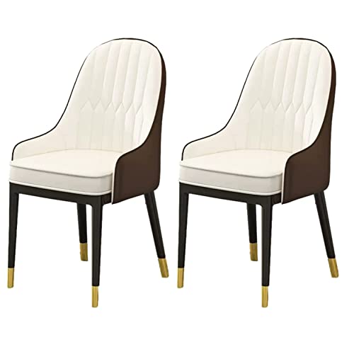 2er Set Esszimmerstühle Gepolstert Moderne Hochlehner PU Leder Küche & Wohnzimmer Stühle Stilvolle Freizeitstühle mit Metallgestell für Esszimmer & Büro 2er Set Esszimmerstühle Gepolstert Moderne Hochlehner PU Leder Küche & Wohnzimmer Stühle Stilvolle Freizeitstühle mit Metallgestell für Esszimmer & Büro von Generisch