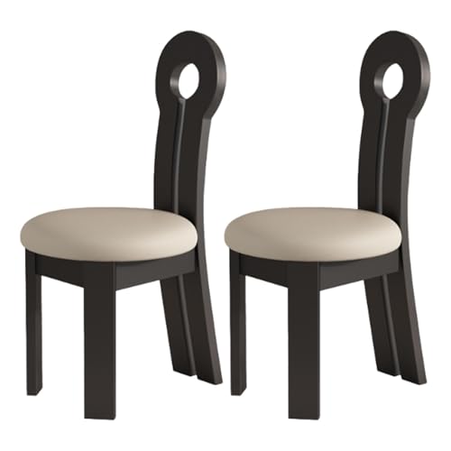 2er Set Esszimmerstühle Gepolstert mit Holzbeinen, Bequeme Sitzgelegenheit für Wohnzimmer und Restaurant 2er Set Esszimmerstühle Gepolstert mit Holzbeinen, Bequeme Sitzgelegenheit für Wohnzimmer und Restaurant von Generisch