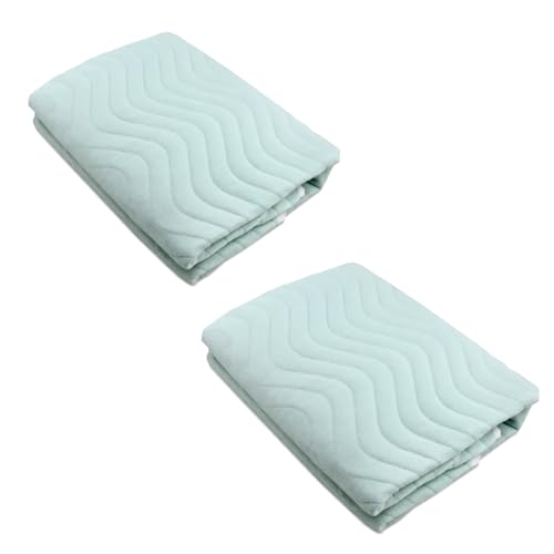 2er Set Inkontinenzunterlage waschbar Auflage ca 65x110 cm Betteinlage Nässeschutz Bettunterlage wasserdicht Matratzenauflage Inkontinenzauflage Mint Made in Germany von Generisch