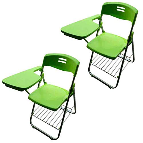 2er Set Klappstühle aus Kunststoff grün mit Schreibtablett Stabiles Stahlgestell für Training Konferenzen Business und Lernen 2er Set Klappstühle aus Kunststoff grün mit Schreibtablett Stabiles Stahlgestell für Training Konferenzen Business und Lernen von Generisch