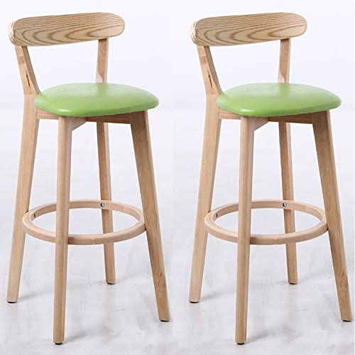 2er Set Moderne Barhocker aus Holz, höhenverstellbar, Küchenthekenstühle, stilvolle Frühstücksbarstühle mit Rückenlehnen & Fußstützen für Zuhause & Esszimmer 2er Set Moderne Barhocker aus Holz, höhenverstellbar, Küchenthekenstühle, stilvolle Frühstücksbarstühle mit Rückenlehnen & Fußstützen für Zuhause & Esszimmer von Generisch