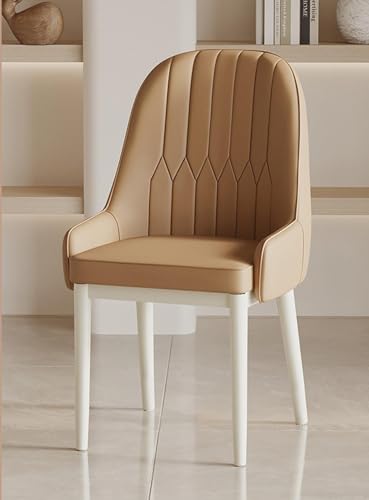 2er Set Moderne Kunstleder Esszimmerstühle mit dicker Polsterung und Metallbeinen, lässiger Küchenstuhl für Esszimmer, Wohnzimmer, Lounge oder Empfangsbereich von Generisch