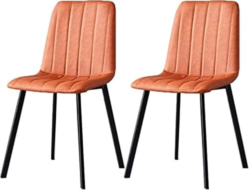 2er Set Moderne Kunstleder Esszimmerstühle mit schwarzen Metallbeinen für Küche, Wohnzimmer, Terrasse 2er Set Moderne Kunstleder Esszimmerstühle mit schwarzen Metallbeinen für Küche, Wohnzimmer, Terrasse von Generisch