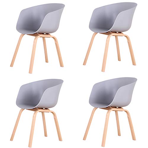 2er Set Moderne skandinavische Esszimmerstühle Gepolsterter Sitz & Beine aus Buchenholz Stilvolles Graues Design für Küche oder Wohnzimmer Bequem u 2er Set Moderne skandinavische Esszimmerstühle Gepolsterter Sitz & Beine aus Buchenholz Stilvolles Graues Design für Küche oder Wohnzimmer Bequem u von Generisch