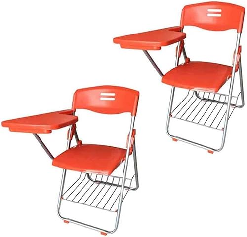 2er Set Orange Kunststoff Klappstühle mit Schreibtabletts Stabiles Stahlgestell für Training Konferenzen Business und Lernen 2er Set Orange Kunststoff Klappstühle mit Schreibtabletts Stabiles Stahlgestell für Training Konferenzen Business und Lernen von Generisch