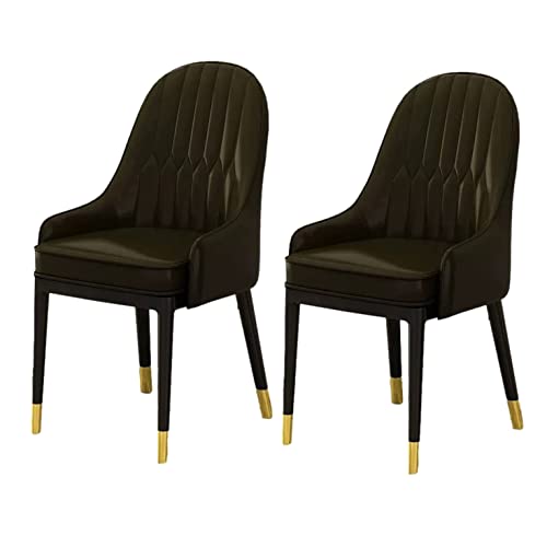 2er Set Polsterstuhl Esszimmerstühle Moderne Hochlehner PU Leder Küchenstühle Stilvolle Freizeitstühle für Esszimmer Wohnzimmer und Büro mit Metallgestell 2er Set Polsterstuhl Esszimmerstühle Moderne Hochlehner PU Leder Küchenstühle Stilvolle Freizeitstühle für Esszimmer Wohnzimmer und Büro mit Metallgestell von Generisch