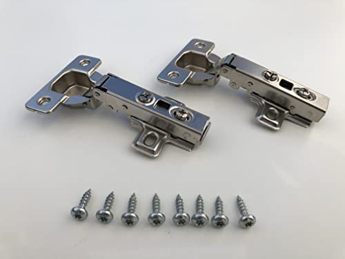 NELI 2er-Set Scharniere (neu) mit Softclose für Besta mit 2 Scharniere und 8 Schrauben von NELI