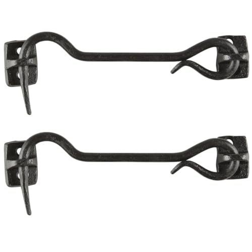 2er Set Sturmhaken mit Öse Eisen Schwarz Antik Look Türhaken Türriegel Fensterriegel Kabinenhaken Türbeschlag Kajüthaken 16cm 2er Set Sturmhaken mit Öse Eisen Schwarz Antik Look Türhaken Türriegel Fensterriegel Kabinenhaken Türbeschlag Kajüthaken 16cm von Generisch