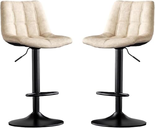 2er Set verstellbare Leder-Drehhocker – Stilvolle weiße Barstühle mit Fußstütze für Kücheninsel & Esszimmer – Moderne höhenverstellbare Sitzgelegenheit 2er Set verstellbare Leder-Drehhocker – Stilvolle weiße Barstühle mit Fußstütze für Kücheninsel & Esszimmer – Moderne höhenverstellbare Sitzgelegenheit von Generisch