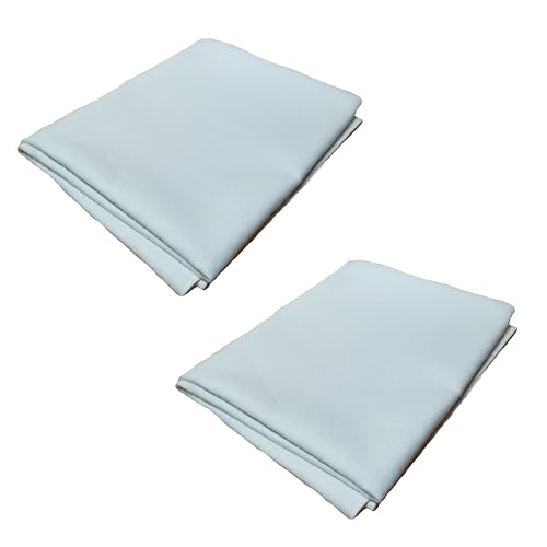 2er Set wasserdichte Matratzenauflage (100 x 100 cm) Molton Inkontinenzschutz 100% wasserdicht Weiß von Generisch