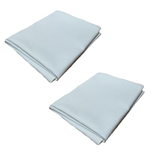 2er Set wasserdichte Matratzenauflage (90 x 150 cm) Molton Inkontinenzschutz 100% wasserdicht Weiß von Generisch