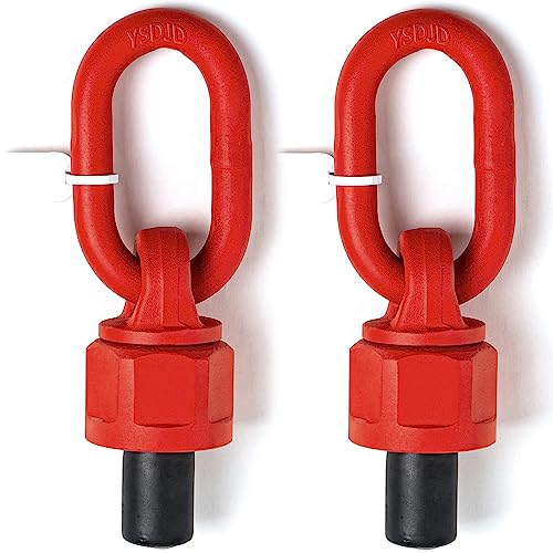 2pcs M12 x 18 0.5Ton-1Ton G80 Swivel Eye Bolt Alloy Steel Material 360° Rotation Hoist Ring Heavy Duty Large Carrying Capacity Eye Bolt Tensile Strength ob is 1080MPa 2pcs M12 x 18 0.5Ton-1Ton G80 Swivel Eye Bolt Alloy Steel Material 360° Rotation Hoist Ring Heavy Duty Large Carrying Capacity Eye Bolt Tensile Strength ob is 1080MPa von Generisch