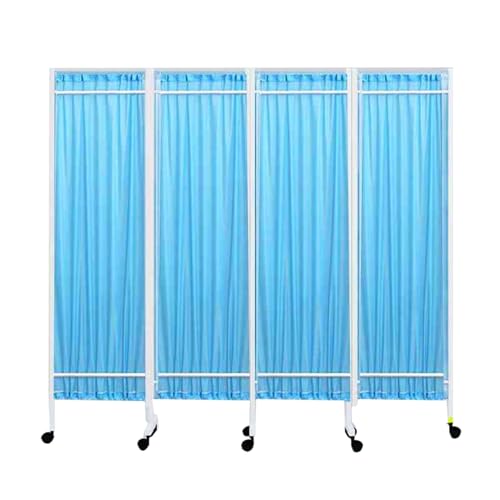 3/4/5/6 Raumteiler, Wandteiler-Bildschirmpaneele Mit Rädern, Klappbarer Und Rollender Raumteiler, Geeignet for Sichtschutzwände for Untersuchungstrennwände Auf Klinikstationen(4 Slices) von Generisch