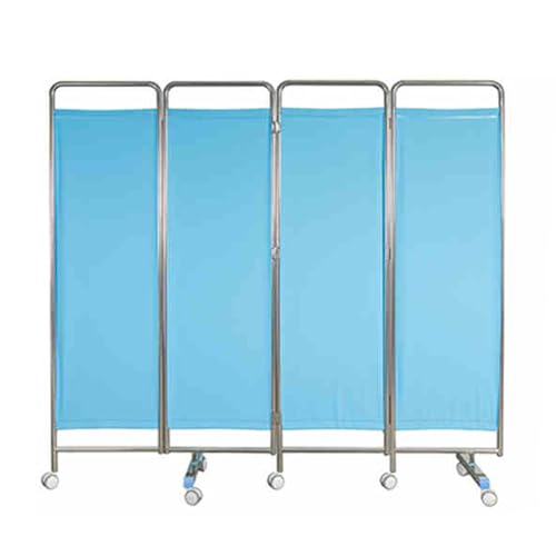 3/4-Scheiben-Raumteiler, Rollende Trennwand-Raumteiler Mit Rollenden Rädern, Wandteiler-Bildschirmpaneele, Geeignet for Heimklinik-Stations-Untersuchungskrankenhäuser(4 Slices) von Generisch