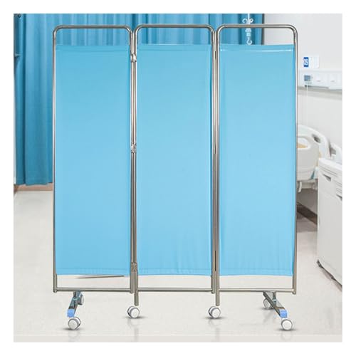 3/4-Scheiben-Raumteiler, Wandteiler-Bildschirmpaneele, Rollende Trennwand-Raumteiler Mit Rollenden Rädern, Geeignet for Heimklinik-Stationsuntersuchungskrankenhäuser(3 Slices) von Generisch