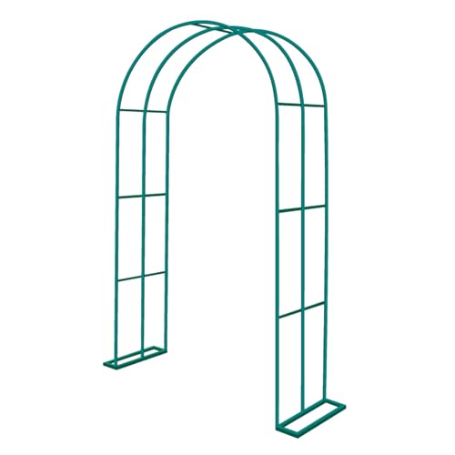 3,5 m Langer Gartenbogen aus Metall, robuster Torbogen for Kletterpflanzen im Freien, Torbogen for Hochzeitsrosen, Ornament-Pergola (grün)(0.8x2x0.5m) von Generisch