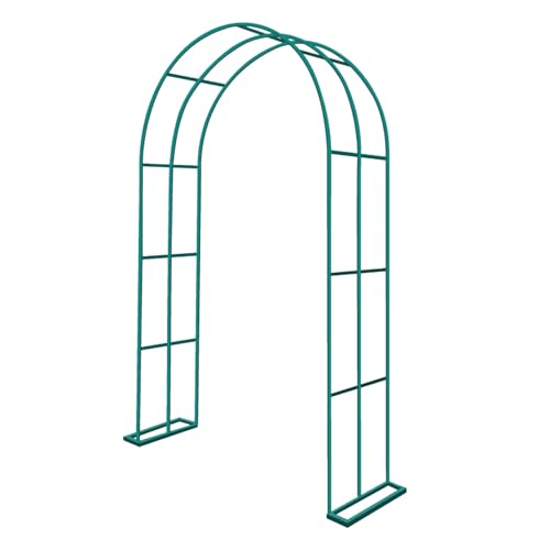 3,5 m Langer Gartenbogen aus Metall, robuster Torbogen for Kletterpflanzen im Freien, Torbogen for Hochzeitsrosen, Ornament-Pergola (grün)(1.2x2.2x0.5m) von Generisch