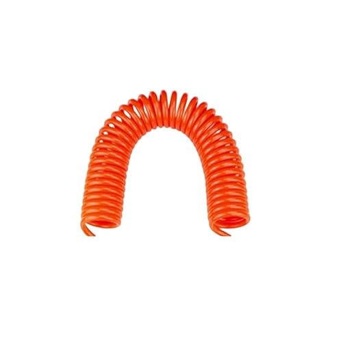 3/6/9/12/15 meter PU Luft Kompressor Schlauch Rohr Spirale Rohr Pneumatische Polyurethan 6 * 4mm 8 * 5 10 * 6,5 12 * 8mm Teleskop Frühling Werkzeug(10x6.5mm Orange,12 Meters) von Generisch
