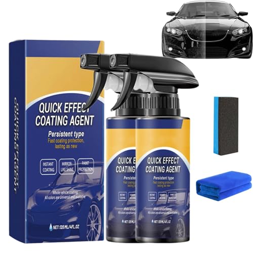 3 In 1 High Protection Quick Car Coating Spray, 2025 Advanced Car Quick-Acting Coating Agent Sprays, Hochwirksame Spray-Reparatur gegen Kratzer & Abnutzung, Auto Politur Set mit Schwamm Handtuch (2) 3 In 1 High Protection Quick Car Coating Spray, 2025 Advanced Car Quick-Acting Coating Agent Sprays, Hochwirksame Spray-Reparatur gegen Kratzer & Abnutzung, Auto Politur Set mit Schwamm Handtuch (2) von Generisch