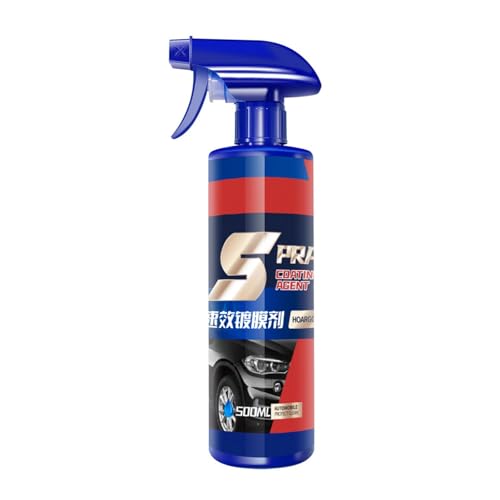 3 In 1 High Protection Quick Car Coating Spray | Quick Coating Spray | Auto-Keramik-Lackschutzspray, Wasserfester Klarlack Spray Paint Repair, Quick Car Coating Spray Für Autos, 500ML von Generisch