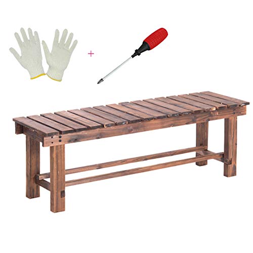 3-Sitzer-Gartenbank für den Außenbereich, Massivholz, Lattenrost, Terrassensitz, wetterbeständig, korrosionsbeständig, Parkbank, 120 cm, Esstisch, Bank für Terrasse und Veranda 3-Sitzer-Gartenbank für den Außenbereich, Massivholz, Lattenrost, Terrassensitz, wetterbeständig, korrosionsbeständig, Parkbank, 120 cm, Esstisch, Bank für Terrasse und Veranda von Generisch