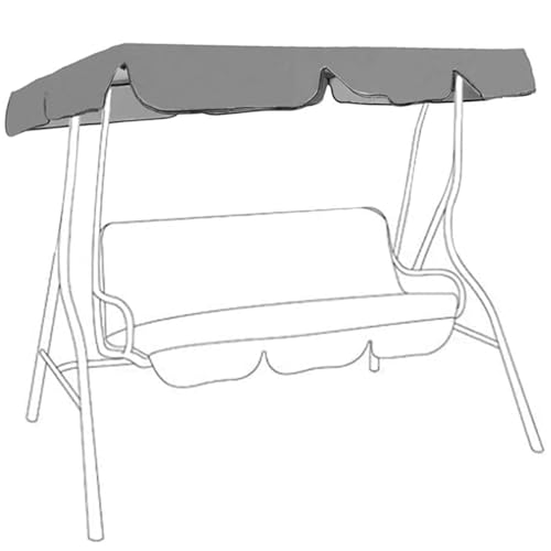 3-Sitzer Gartenschaukel für den Außenbereich, wasserdichtes Oxford-Gewebe und witterungsbeständig, für Hofschaukeldecke, perfekt für Terrasse und Hinterhof, Entspannung von Generisch