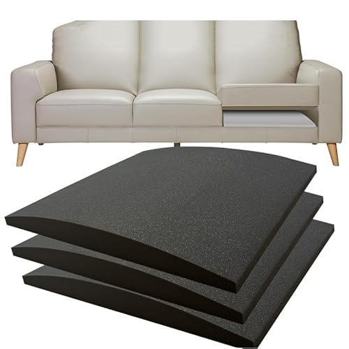 3-Sitzer hochdichter Schaumstoff-Sofakissen-Topper, 5 cm dicker Ersatz für U-förmiges Ecksofa, unterstützt durchhängende Sitze, langlebiger schwarzer Bezug 3-Sitzer hochdichter Schaumstoff-Sofakissen-Topper, 5 cm dicker Ersatz für U-förmiges Ecksofa, unterstützt durchhängende Sitze, langlebiger schwarzer Bezug von Generisch
