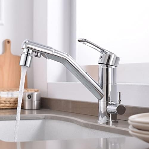 3 Wege Küchenarmatur mit Trinkwasserfilter 360° Schwenkauslauf Chrom Finish Einhebel Design 3 in 1 Wasserfilter Wasserhahn für sauberes Trinkwasser 3 Wege Küchenarmatur mit Trinkwasserfilter 360° Schwenkauslauf Chrom Finish Einhebel Design 3 in 1 Wasserfilter Wasserhahn für sauberes Trinkwasser von Generisch