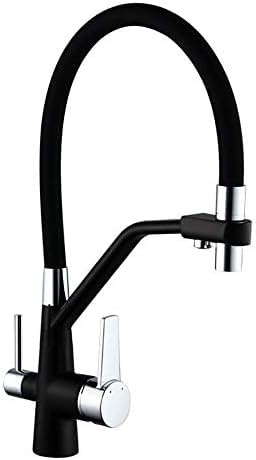 3 Wege Küchenarmatur mit Wasserfilter Universal Umkehrosmose 360° Schwenkbarer Auslauf Multifunktions-Armatur Chrom & Schwarz Finish Unterspültischarmatur für sauberes Trinkwasser 3 Wege Küchenarmatur mit Wasserfilter Universal Umkehrosmose 360° Schwenkbarer Auslauf Multifunktions-Armatur Chrom & Schwarz Finish Unterspültischarmatur für sauberes Trinkwasser von Generisch