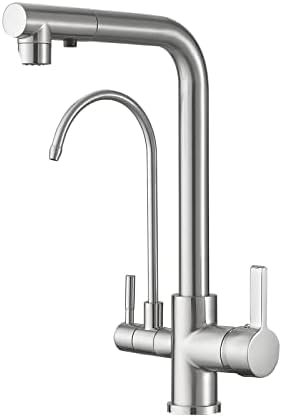 3-Wege-Küchenarmatur mit herausziehbarem Sprühkopf, hoher Bogenschwanenhals, 3-in-1-Wasserfilter, Trinkreiniger, langlebiger Wasserhahn für einfache Reinigung und vielseitige Nutzung 3-Wege-Küchenarmatur mit herausziehbarem Sprühkopf, hoher Bogenschwanenhals, 3-in-1-Wasserfilter, Trinkreiniger, langlebiger Wasserhahn für einfache Reinigung und vielseitige Nutzung von Generisch