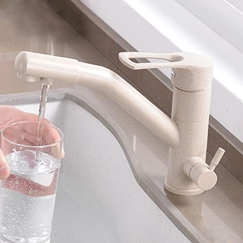 3-in-1-Küchenarmatur mit Wasserfilter – Doppelhebel-Design für einfaches Umschalten zwischen reinem Trinken und normalem Wasser, ideal für Küchenspüle zu Hause von Generisch