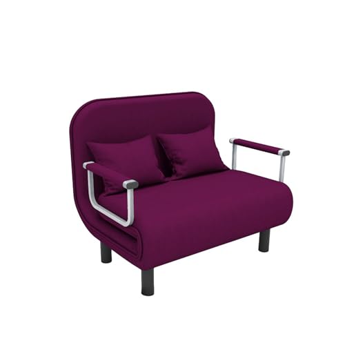 3 in 1 umwandelbarer Schlafsofa Bettsessel Verstellbarer Klappschläfer mit 5 Positionen Gepolstert für Freizeit und Boden Couch Komfort von Generisch